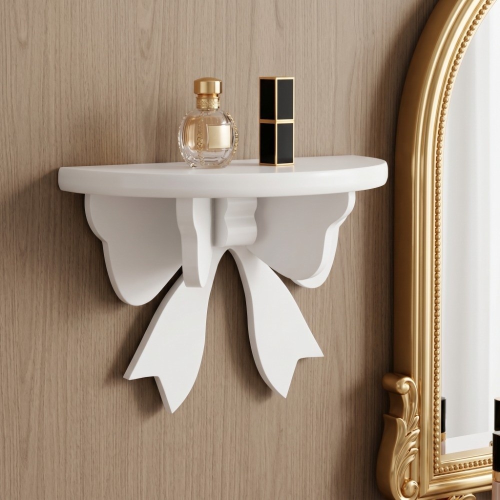 Shelf Bracket Pair - Bücherregal aus Holz, schwebende Regale, weiß,