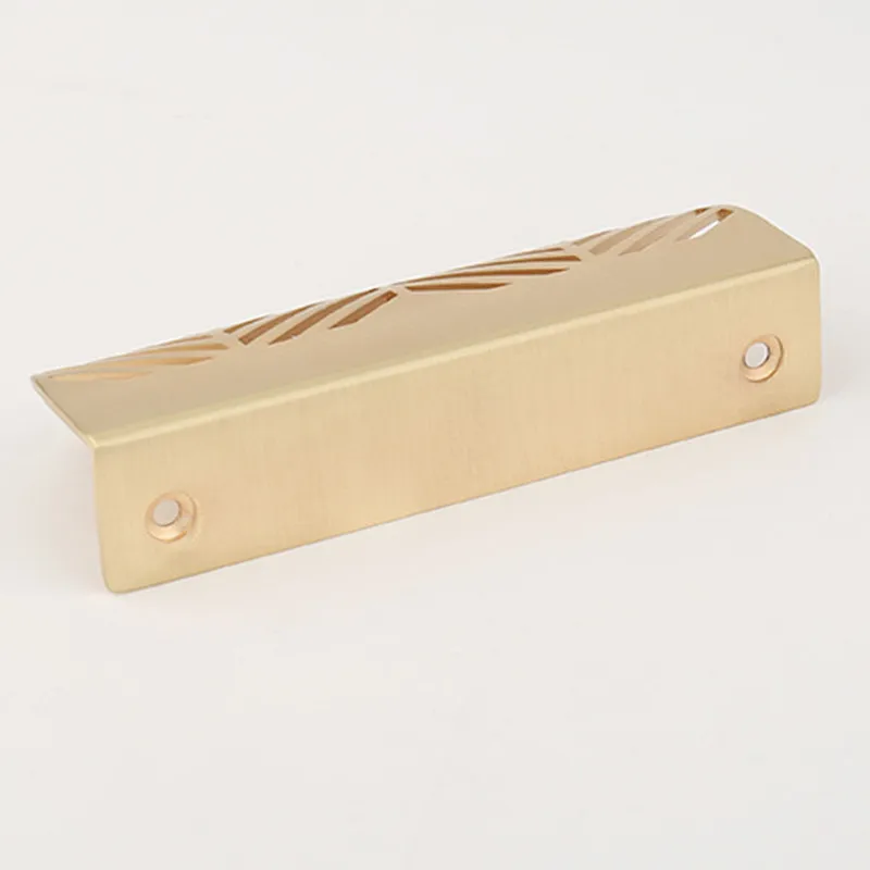 Furniture Hardware Wholesale - 2026 Neue Blattförmige Messing-Schubladengriffe Moderne Möbel-
