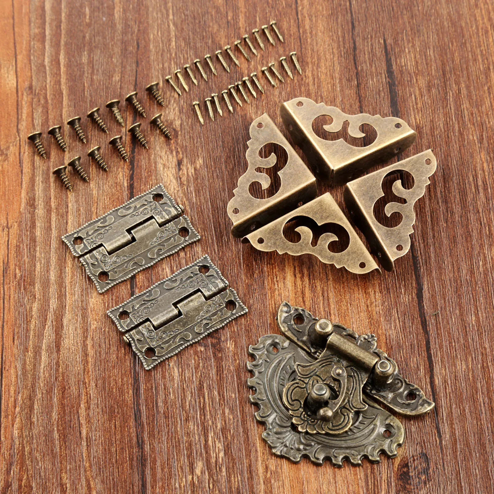 Furniture Hardware Antique - 7 teile/satz Antike Bronze Vorhängeschloss Latch