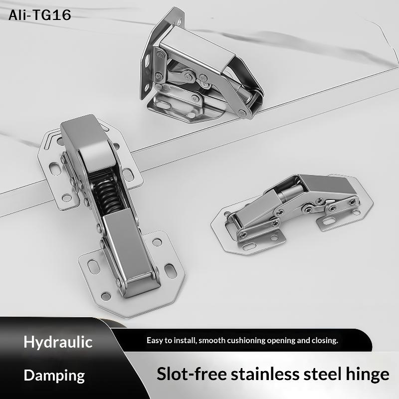 Furniture And Hardware Supplies - 【AY】2 Stück Edelstahl-Scharniere für verdeckte Küchenschränke,