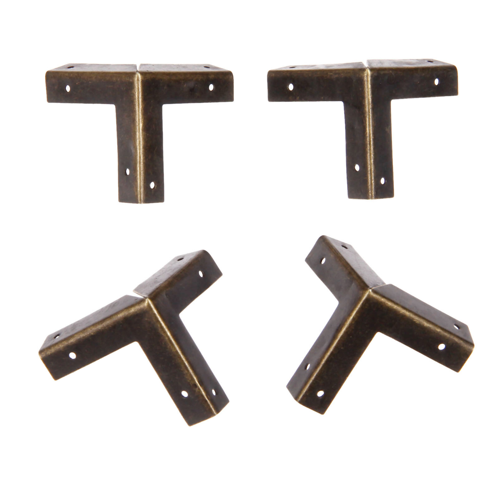 DRELD 4 Stück Antik-Bronze-Eck – Furniture Hardware Antique Bewertung und Preis