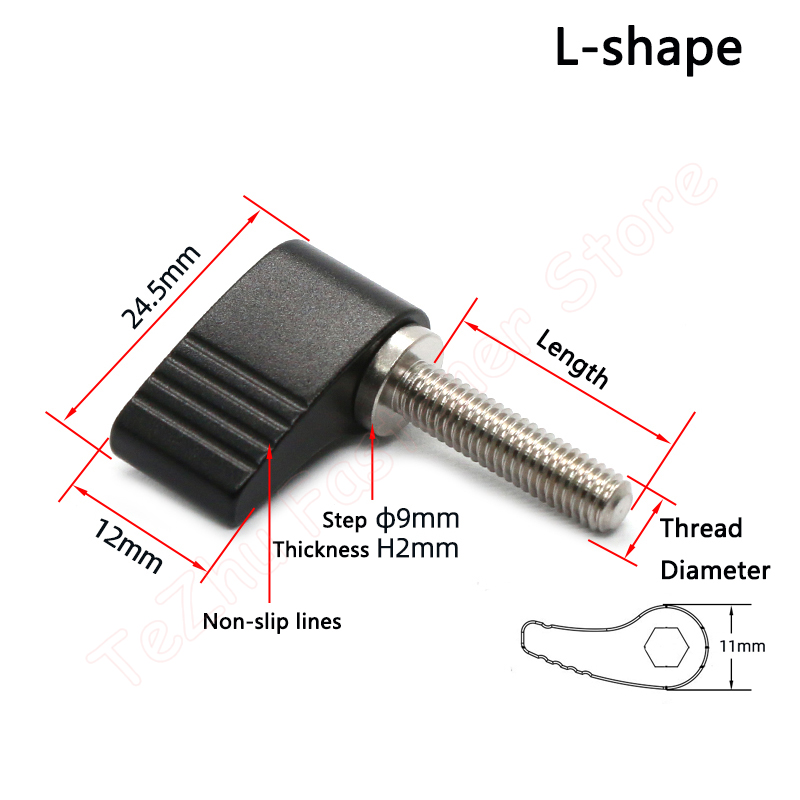 1pc M4 M5 M6 M8 Rändelschraube – Barrel Bolt Slide Bewertung und Preis