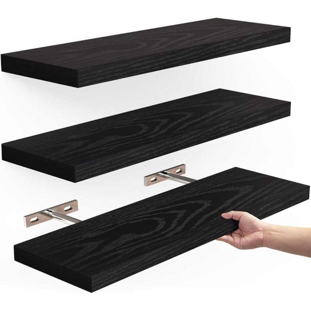 Holz hängende Lager regal lang – Shelf Bracket Pair Bewertung und Preis