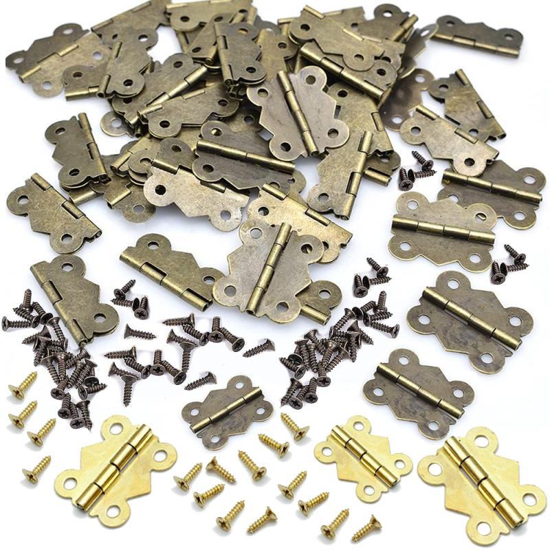 10/20 Stück Scharniere mit Sch – Furniture Hardware Antique Bewertung und Preis