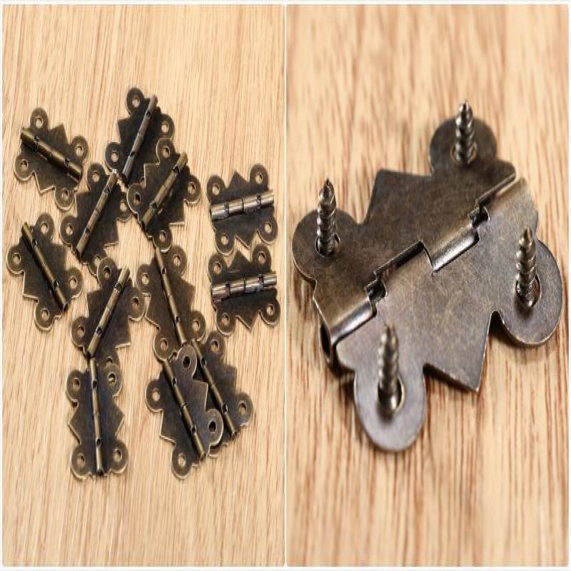 10/20 Stück Scharniere mit Sch – Furniture Hardware Antique Bewertung und Preis