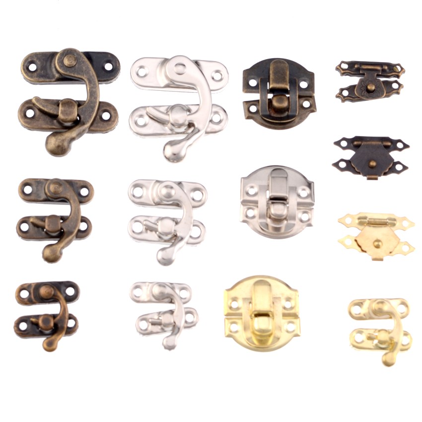 Antike Messing Holz Fall haspe – Furniture Hook Hardware Bewertung und Preis
