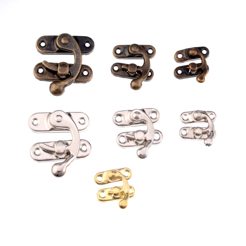 Antike Messing Holz Fall haspe – Furniture Hook Hardware Bewertung und Preis