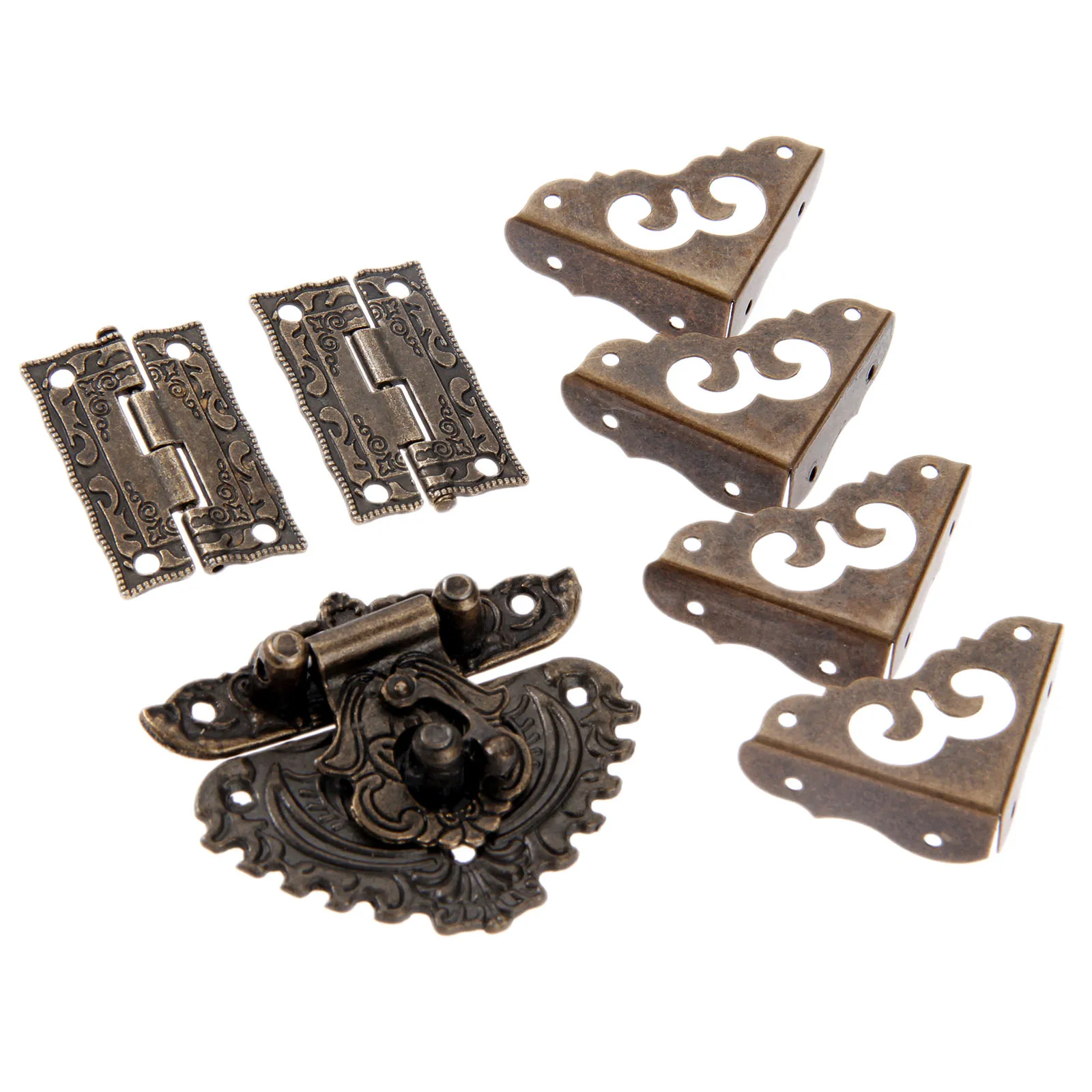 7 teile/satz Antike Bronze Vor – Furniture Hardware Antique Bewertung und Preis