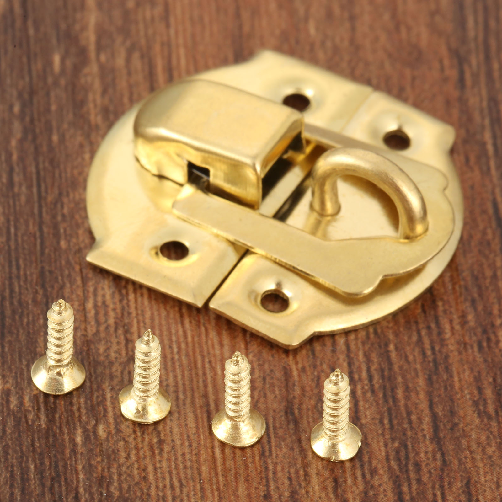 10 Stück goldene Box-Verriegel – Furniture Hardware Vintage Bewertung und Preis