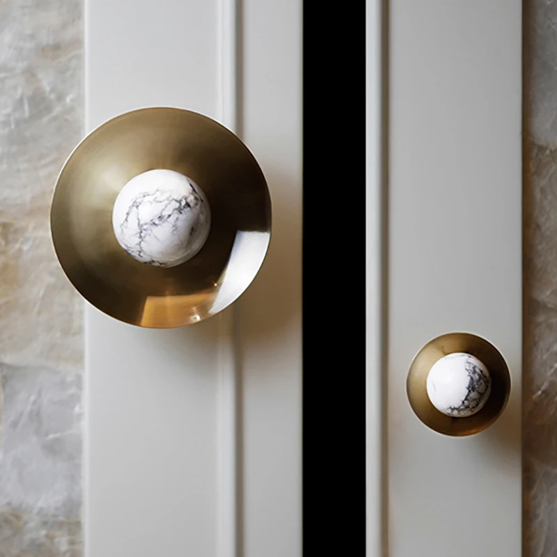 Naturstein + massives Messing, – Furniture Hook Hardware Bewertung und Preis