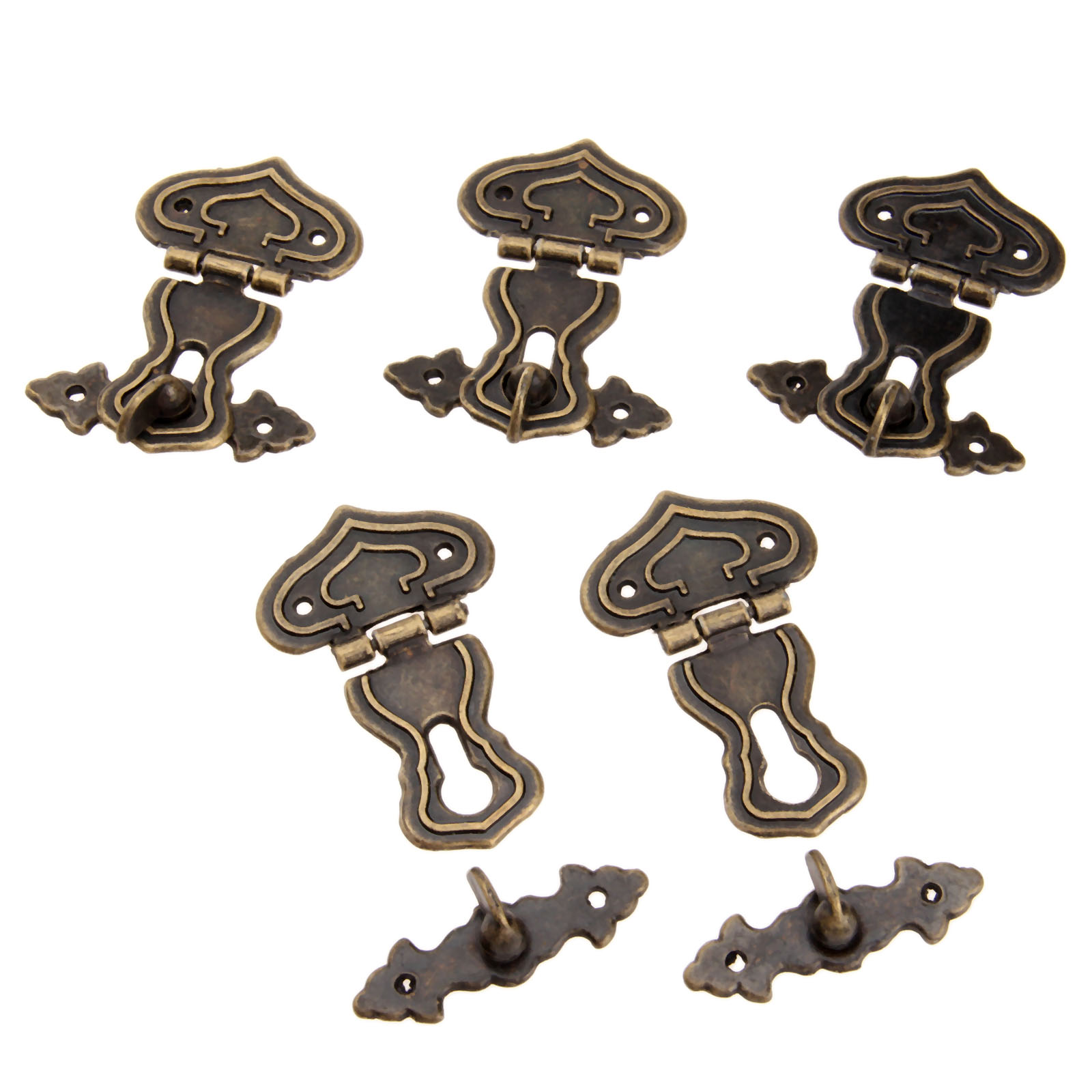 5Pcs 63x47mm Antike Metall Loc – Furniture Hardware Antique Bewertung und Preis