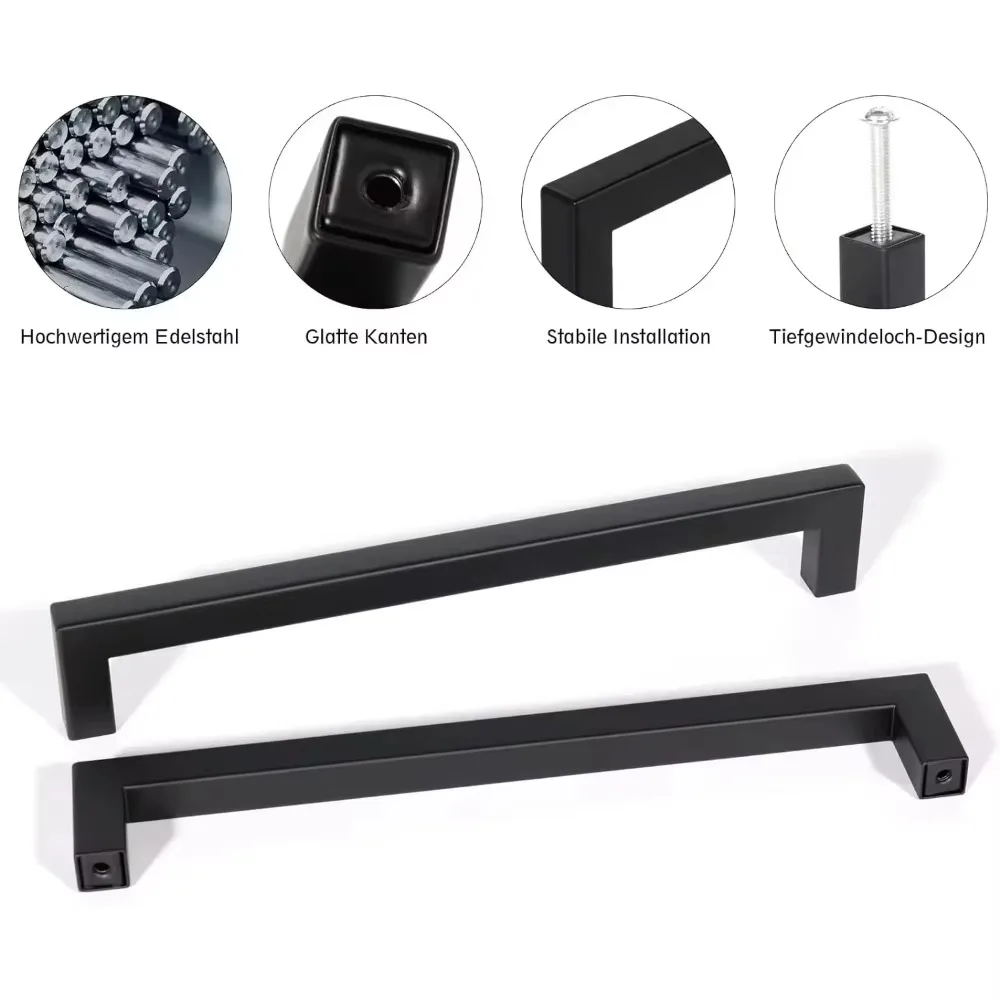 6/18 Stück Edelstahl quadratis – Furniture Hardware Restoration Bewertung und Preis