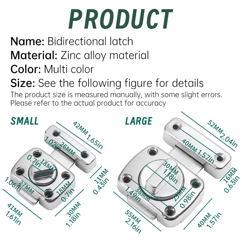 1pc Home Security Latch Drehen – Barrel Bolt Slide Bewertung und Preis