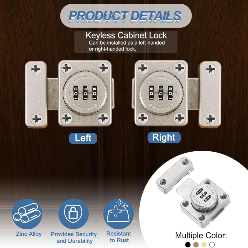 Heimsicherheit 3-stelliger Zah – Barrel Bolt Slide Bewertung und Preis