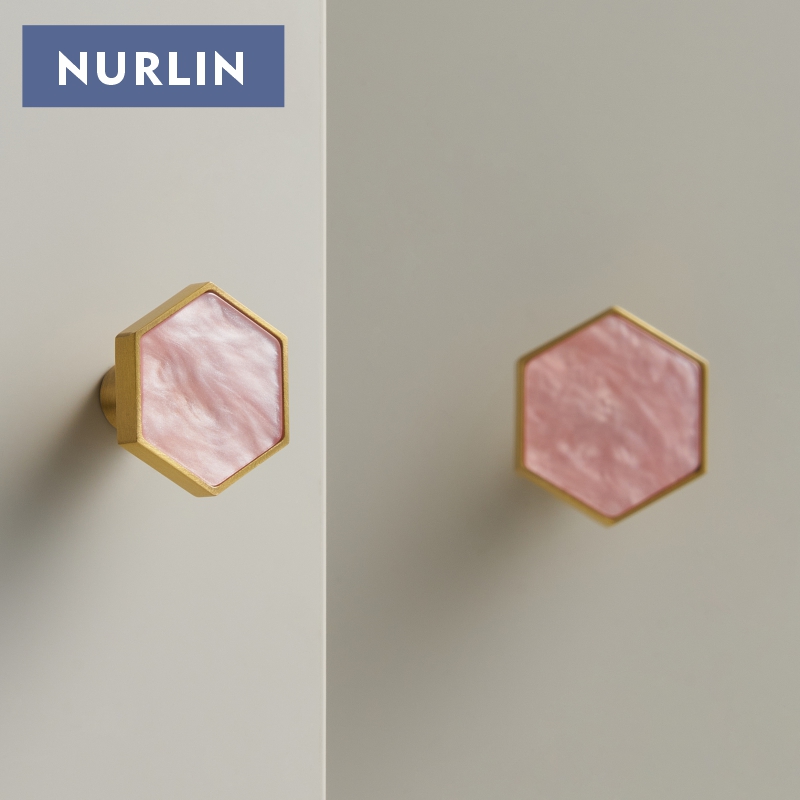 Nurlin Messing sechseckig weiß – Furniture Hook Hardware Bewertung und Preis
